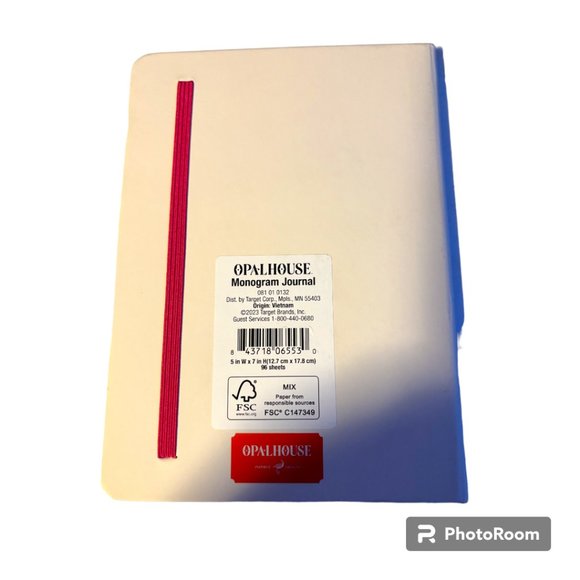 Opal House x Target Monogram Letter B Gold Foil Leaf 5x7 College Rule Journal - Picture 5 of 5